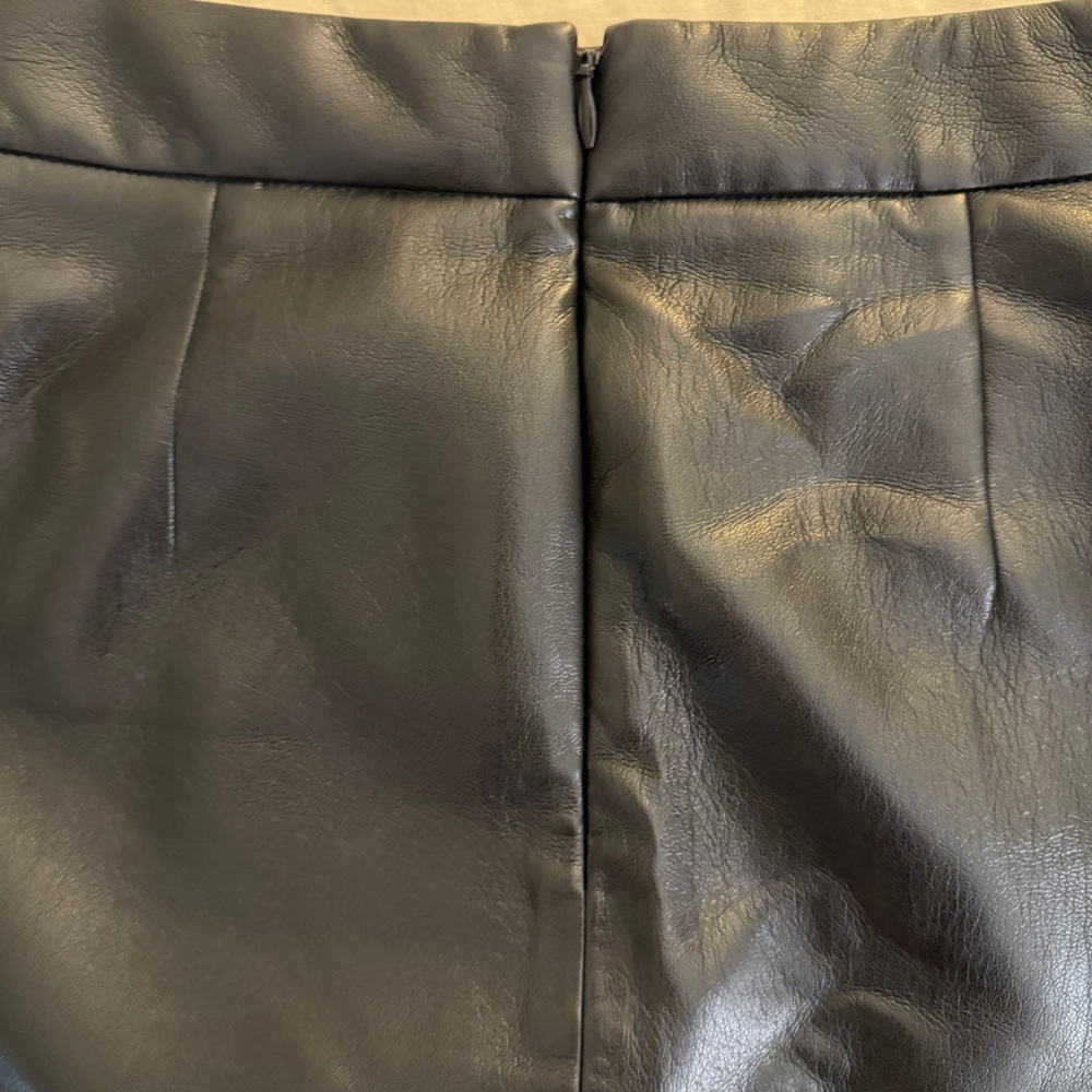 Faux Leather Mini Skirt